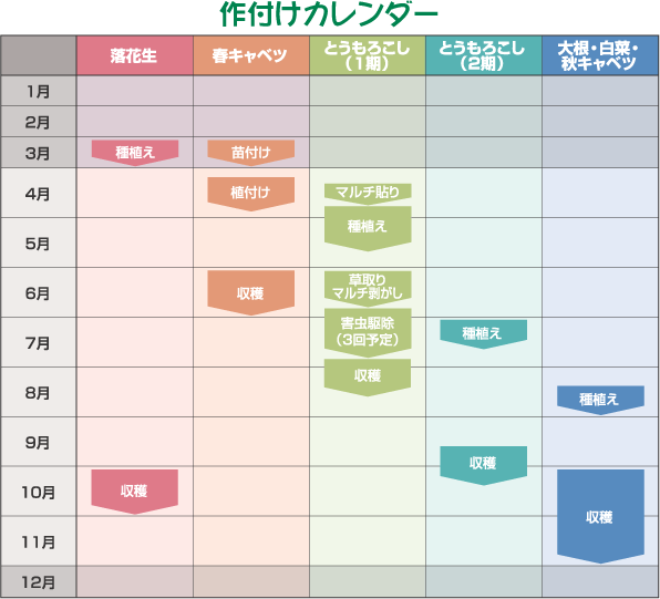 作付けカレンダー