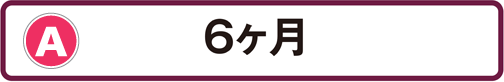 A：6ヶ月